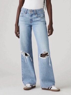 Levi’s Women’s Low Rise Superlow Loose Jeans - Table Talk Size 28x32 NWT